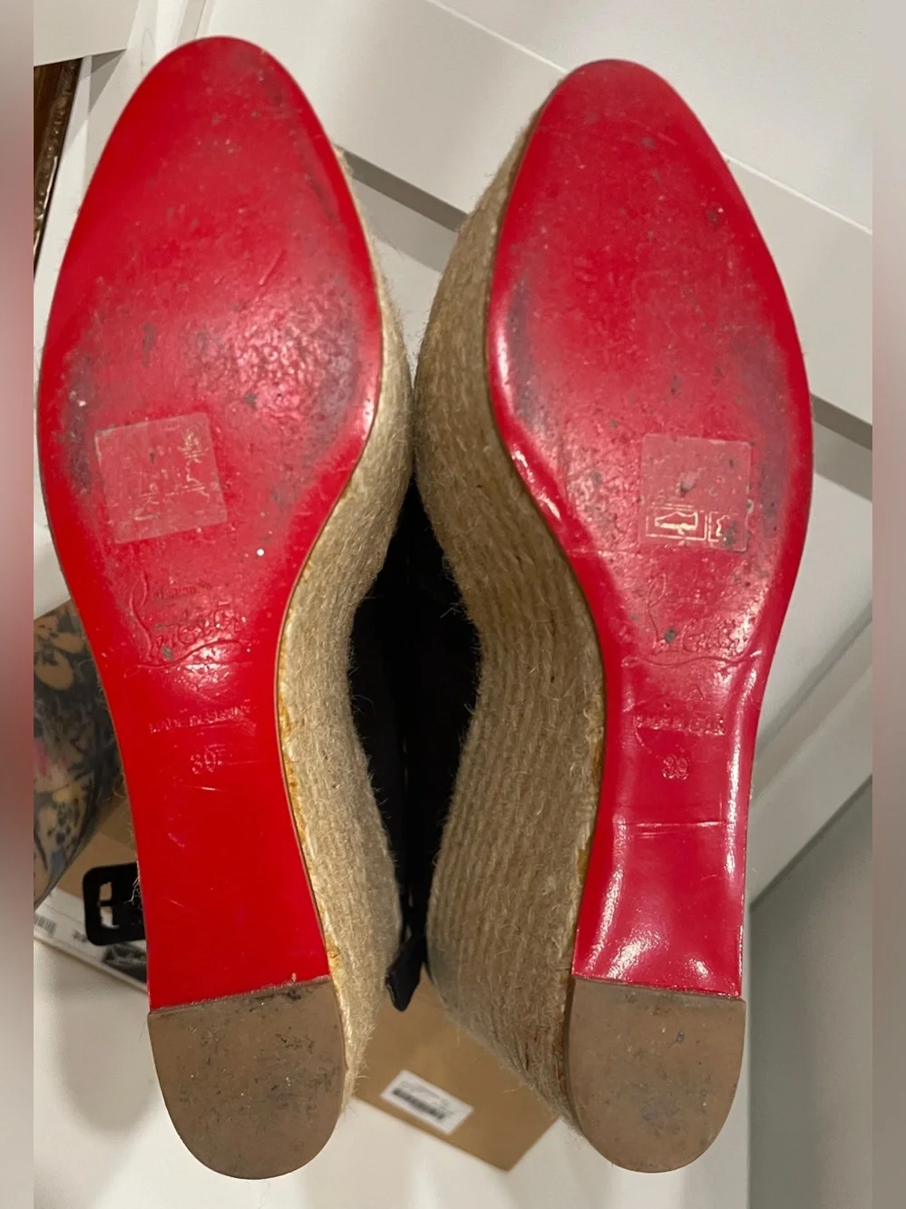 Pristine Vintage Louboutin Dehia 120 Espadrille, 39